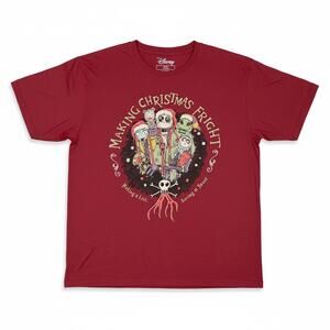 Disney Nightmare Before Christmas Men's XL Making Christmas Fright T-Shirt New